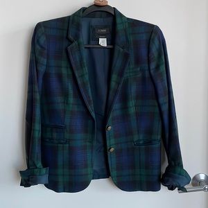 JCrew Plaid Schoolboy Blazer - Size 8